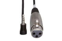 Hosa - Kabel do kamer XLRf żeński - Kabel Mini Jack stereo TRS R 3.5mm pod kątem 90° 3m - 2