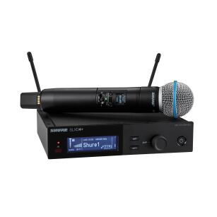 Shure SLXD24+E/B58-G65 - Cyfrowy system bezprzewodowy z nadajnikiem/mikrofonem "do ręki" Beta58A