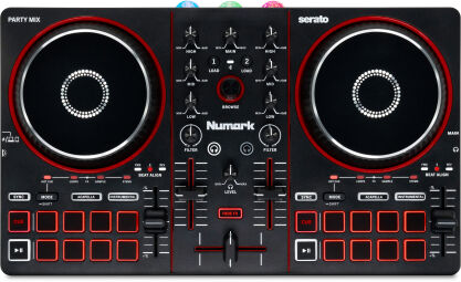 Numark PARTYMIX III - 2-kanałowy kontroler DJ z oświetleniem dyskotekowym