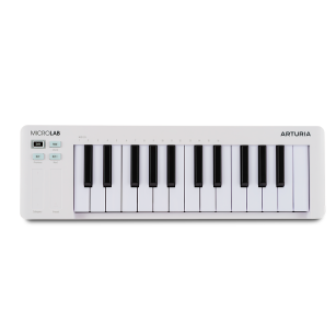 Arturia MicroLab mk3 White - Kompaktowa klawiatura MIDI z oprogramowaniem Ableton Live Lite i Analog LAB Intro