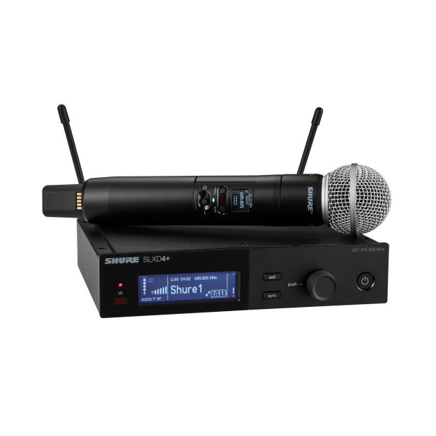 Shure SLXD24+E/SM58-G65 - Cyfrowy system bezprzewodowy z nadajnikiem/mikrofonem 