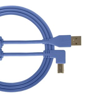 Kabel USB UDG Ultimate Audio Cable USB 2.0 A-B Blue Angled 2m (Łamany) U95005LB