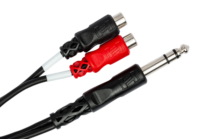 Hosa - Kabel Breakout Jack Stereo TRS 6.35mm - 2 x gniazdo RCA