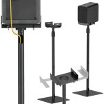 Mozos MSS6-SET-PRO - statyw podłogowy pod monitor studyjny (para) - 5