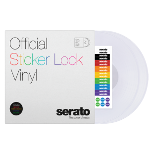 12" płyty z kodem czasowym Serato Sticker Lock - CLEAR (para)