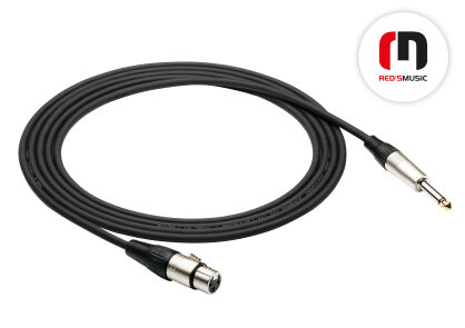 Kabel mikrofonowy Red's Music XLR F - MONO JACK 6.3 2m