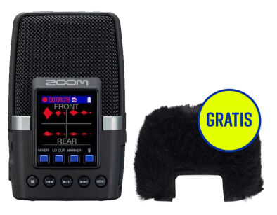 Zoom H2e - ręczny, cyfrowy rejestrator audio + osłona przeciwwietrzna WSH-2e