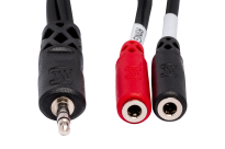 Hosa - Stereo Breakout TRS 3.5mm - 2 x TSf 3.5mm - 2