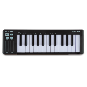 Arturia MicroLab mk3 Black - Kompaktowa klawiatura MIDI z oprogramowaniem Ableton Live Lite i Analog LAB Intro