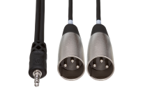 Hosa - Kabel TRS 3.5mm - 2 x XLRm 3m - 2