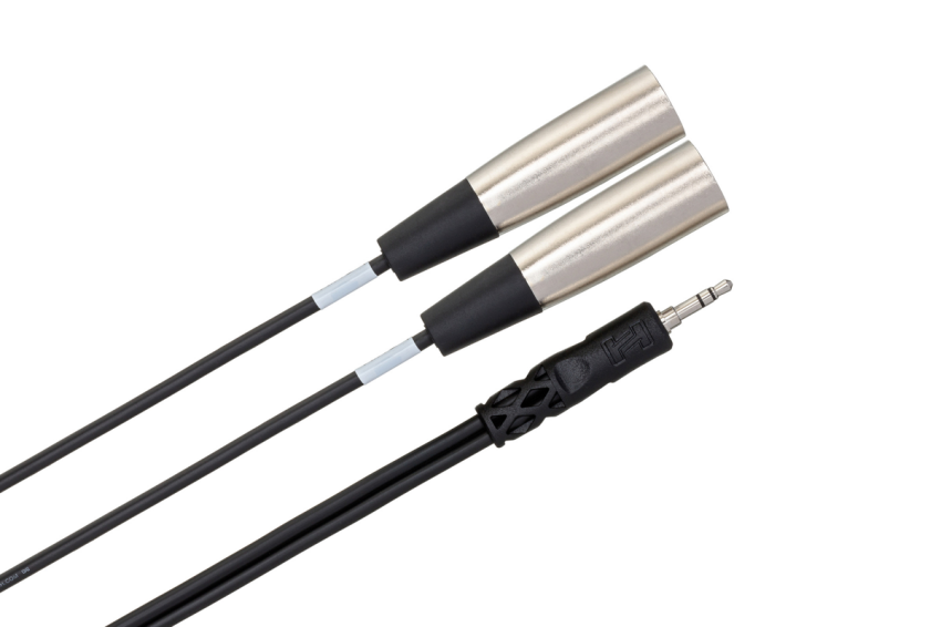 Hosa - Kabel TRS 3.5mm - 2 x XLRm 3m