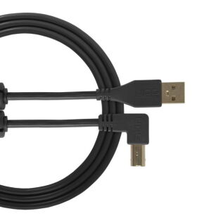 Kabel USB UDG Ultimate Audio Cable USB 2.0 A-B Black Angled 2m (łamany) U95005BL