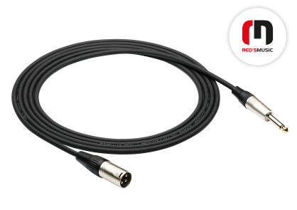 Kabel mikrofonowy Red's Music XLR M - MONO JACK 6.3 5m