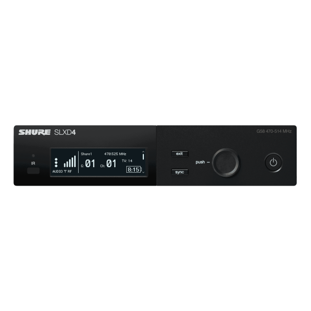 Shure SLXD4E-J53 - jednokanałowy cyfrowy odbiornik bezprzewodowy