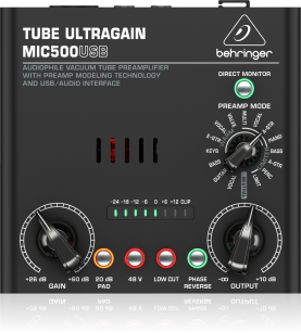 Behringer MIC500USB - Przedwzmacniacz mikrofonowy lampowy