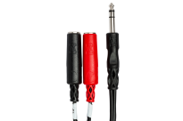 Hosa - Stereo Breakout TRS 6.35mm - 2 x TSf 6.35mm - 2