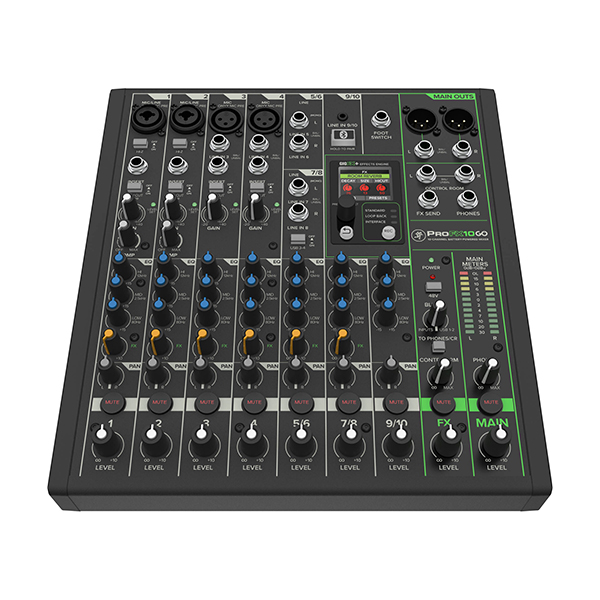 MACKIE PROFX10GO – Przenośny mikser z interfejsem USB