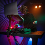 Gravity KSX 2 RD - Statyw typu X na keyboard lub dla DJ'a z półką Rapid Desk - 8