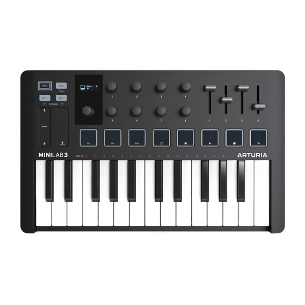 Arturia MiniLab 3 Black - Klawiatura sterująca - 5 LAT GWARANCJI