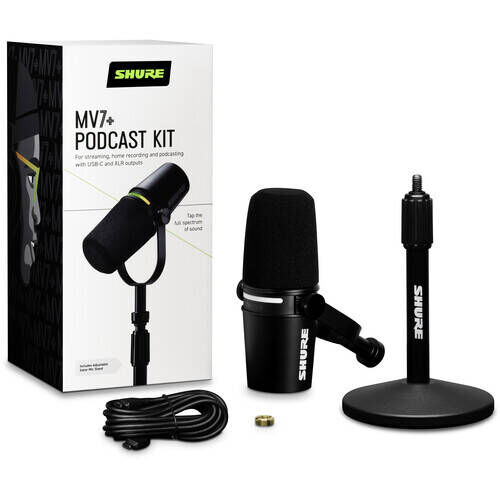 Shure MV7+BNDL - mikrofon dynamiczny na XLR / USB-C do