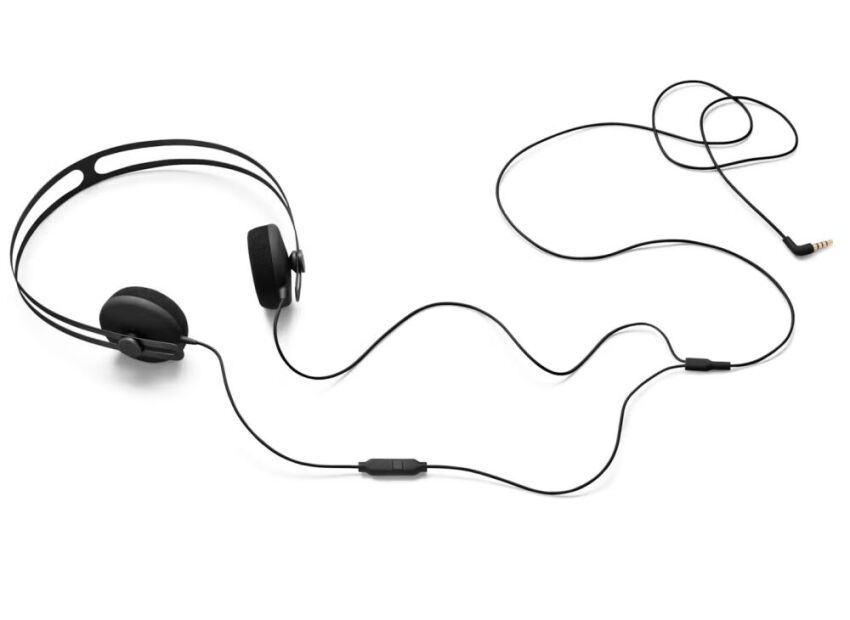 AIAIAI Tracks w/ one button mic Black - nauszne słuchawki z mikrofonem na mini jack