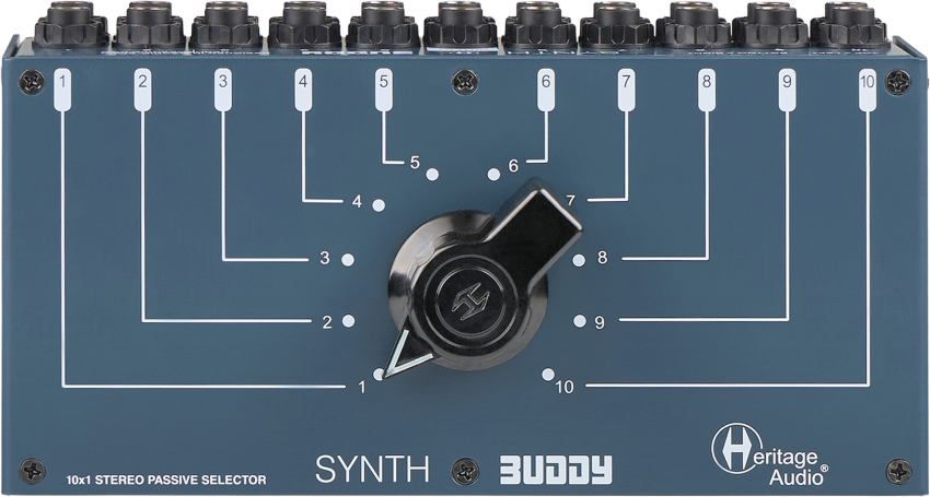 Heritage Audio SYNTH BUDDY - pasywny przełącznik 10 wejść stereo do 1 stereo.