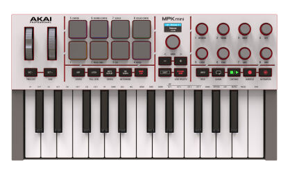AKAI MPK MINI 4 Gray - klawiatura sterująca MIDI USB
