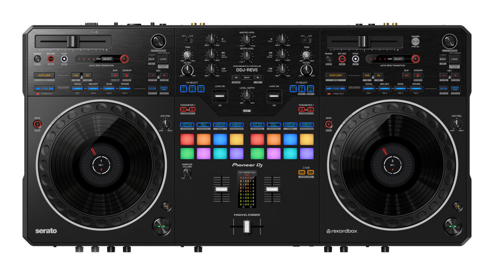 Pioneer DJ DDJ-REV5 スキンカスタム(ブルー&ベージュ) Skin Pioneer DDJ-REV5
