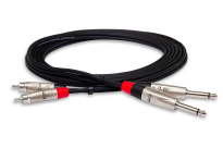 Hosa - Kabel PRO 2 x TS 6.35mm - 2 x RCA 1m - 3