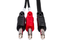 Hosa - Kabel insertowy Jack stereo TRS 6.35 - 2 x Jack mono TS 6.35 3m - 2