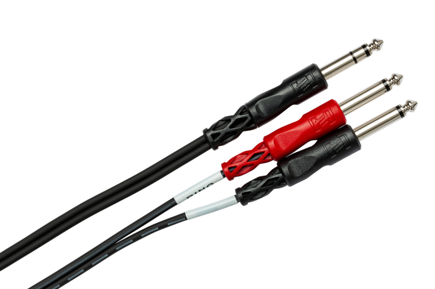 Hosa - Kabel insertowy Jack stereo TRS 6.35 - 2 x Jack mono TS 6.35 3m