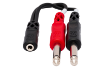 Hosa - Stereo Breakout TRSf 3.5mm - 2 x TS 6.35mm - 2