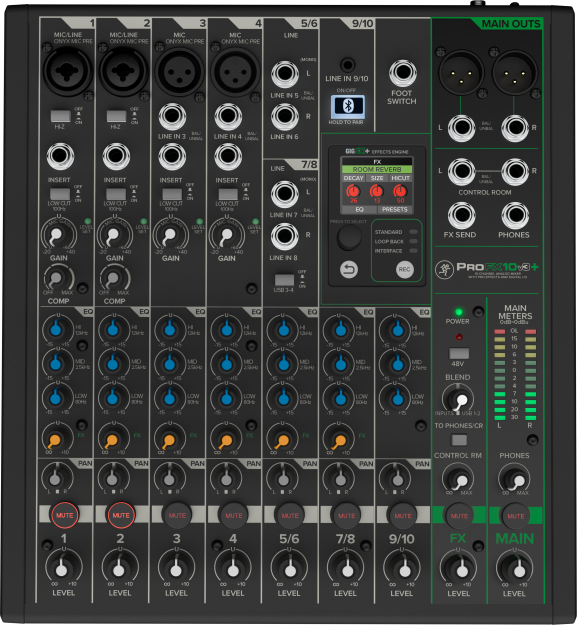 Mackie ProFX10v3+ – Analogowy mikser z USB i Bluetooth