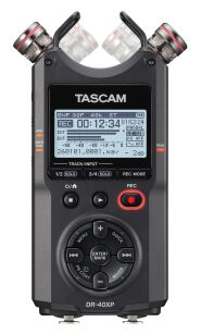 Tascam DR-40XP - 4-ścieżkowy, przenośny rejestrator cyfrowy z zapisem 32-bitowym i interfejsem USB