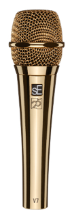 sE V7 G-25AE - Złoty dynamiczny mikrofon ręczny