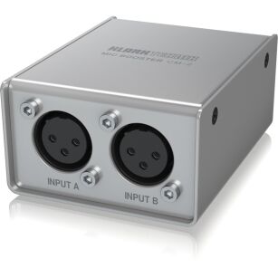Klarkt Teknik MIC BOOSTER CM-2 - dwukanałowy przedwzmacniacz do mikrofonów dynamicznych