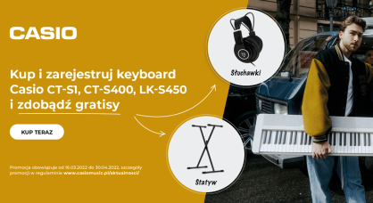 Wiosenna promocja: kup keyboard CASIO a słuchawki BE JOE oraz statyw NOMAD otrzymasz gratis